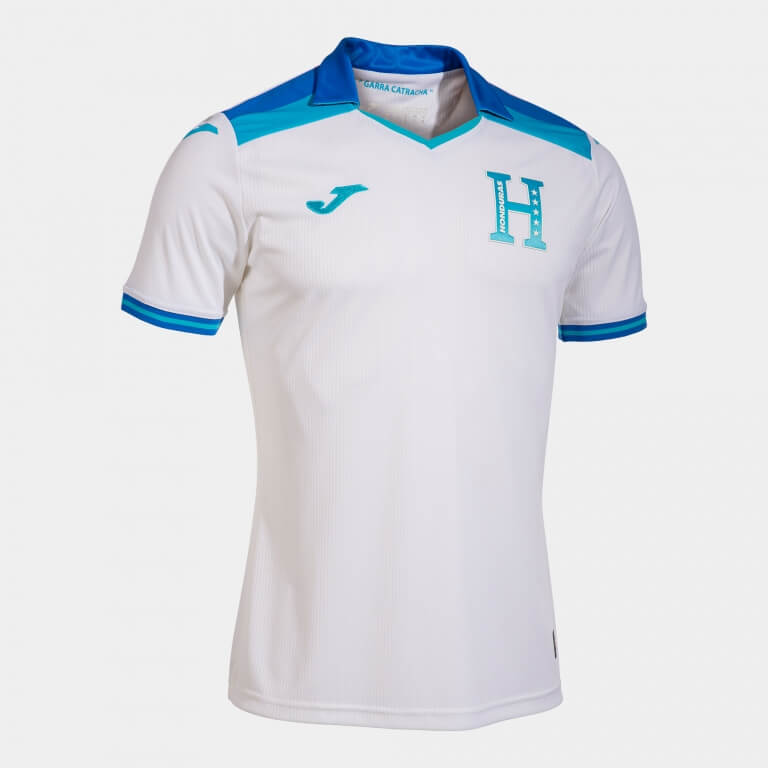 Joma 2023-24 Honduras Home Jersey - White-Blue (Lateral - Side 2)