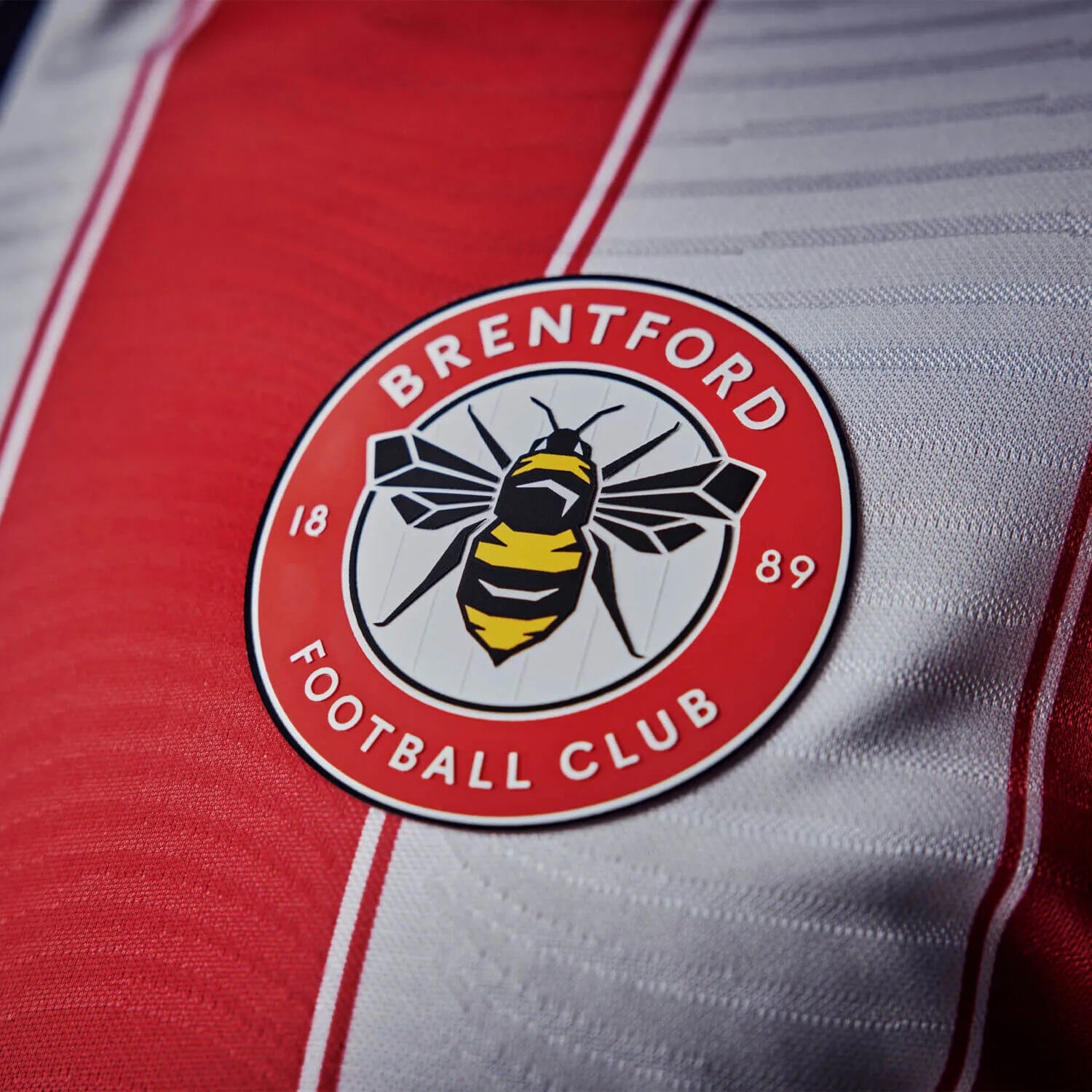 Joma 2025-26 Brentford Men's Stadium Home Soccer Jersey (Detail 3)
