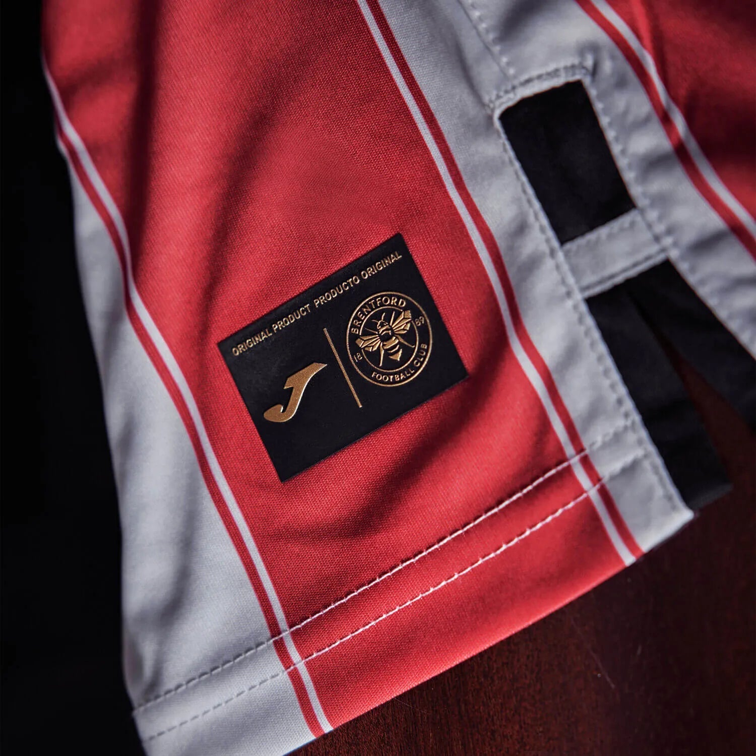 Joma 2025-26 Brentford Men's Stadium Home Soccer Jersey (Detail 4)