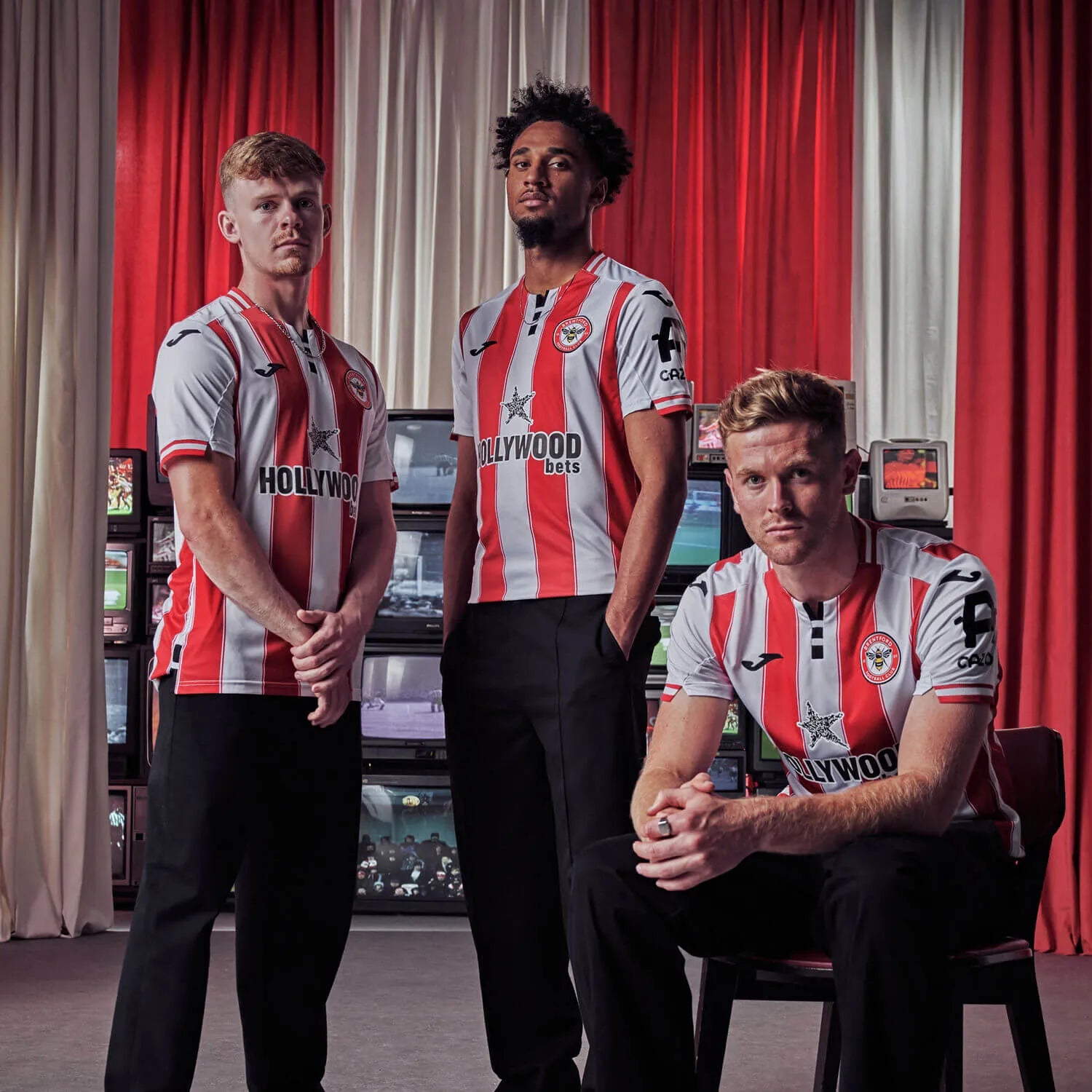 Joma 2025-26 Brentford Men's Stadium Home Soccer Jersey (Promo 2)