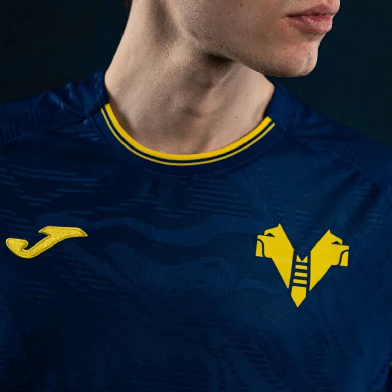 Joma 2025-26 Hellas Verona Men's Stadium Home Soccer Jersey (Detail 4)