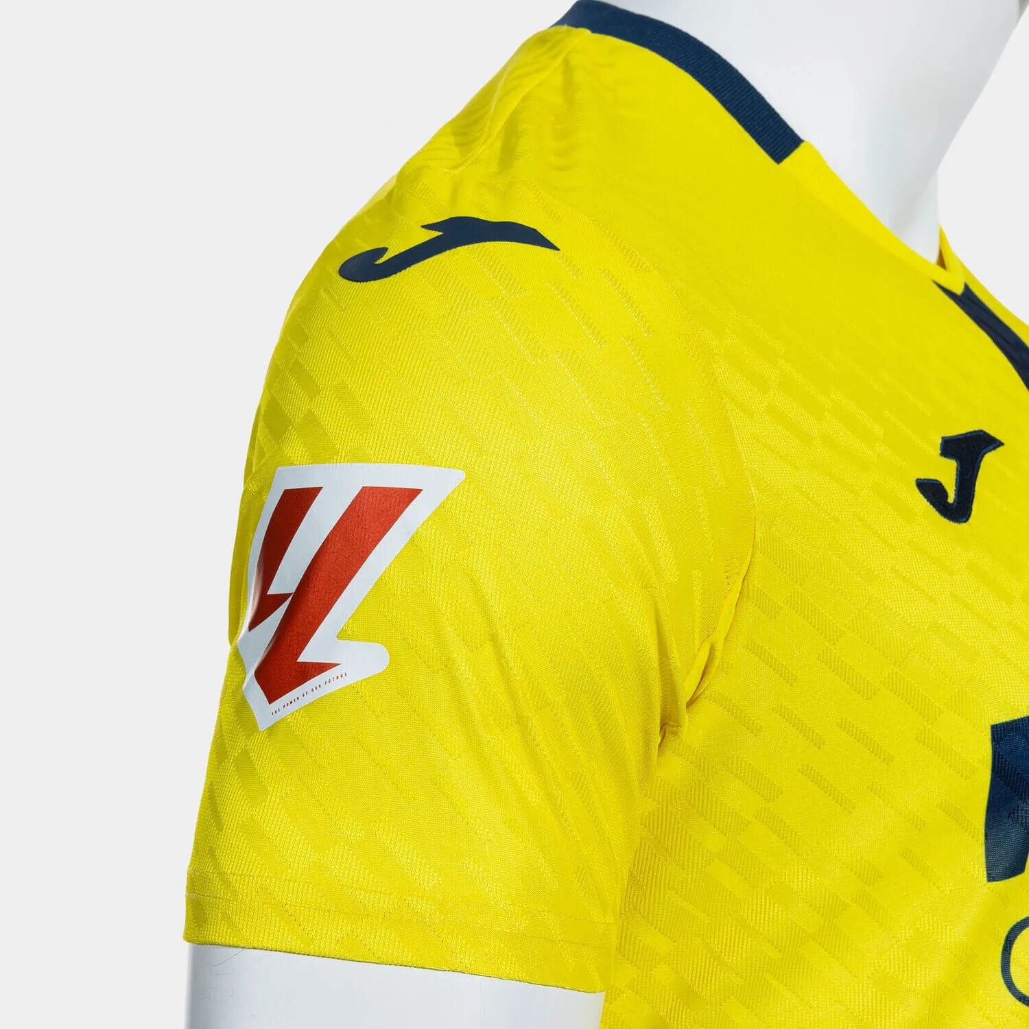 Joma 2025-26 Villareal Men's Stadium Home Soccer Jersey (Detail 2)