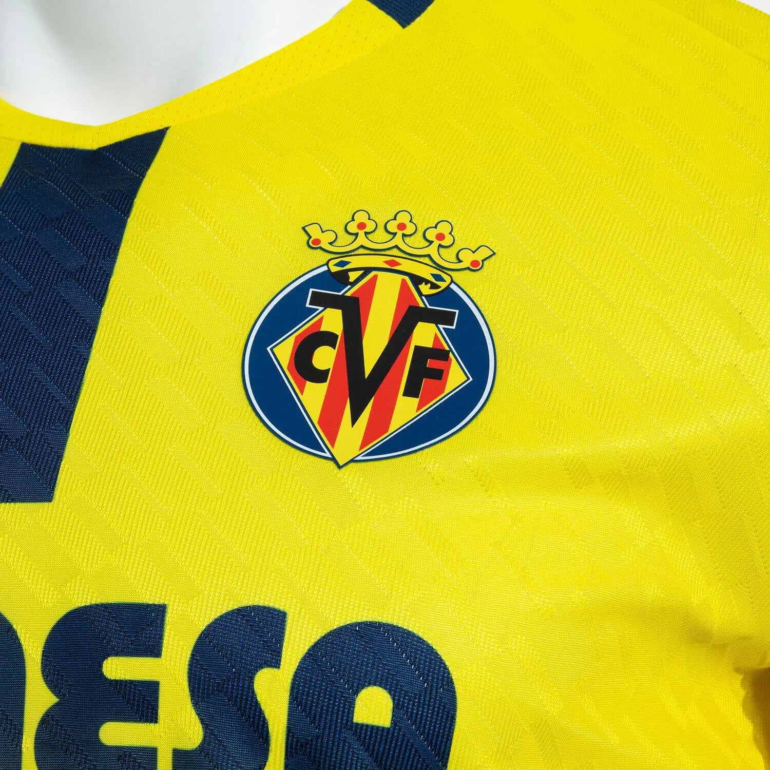 Joma 2025-26 Villareal Men's Stadium Home Soccer Jersey (Detail 4)