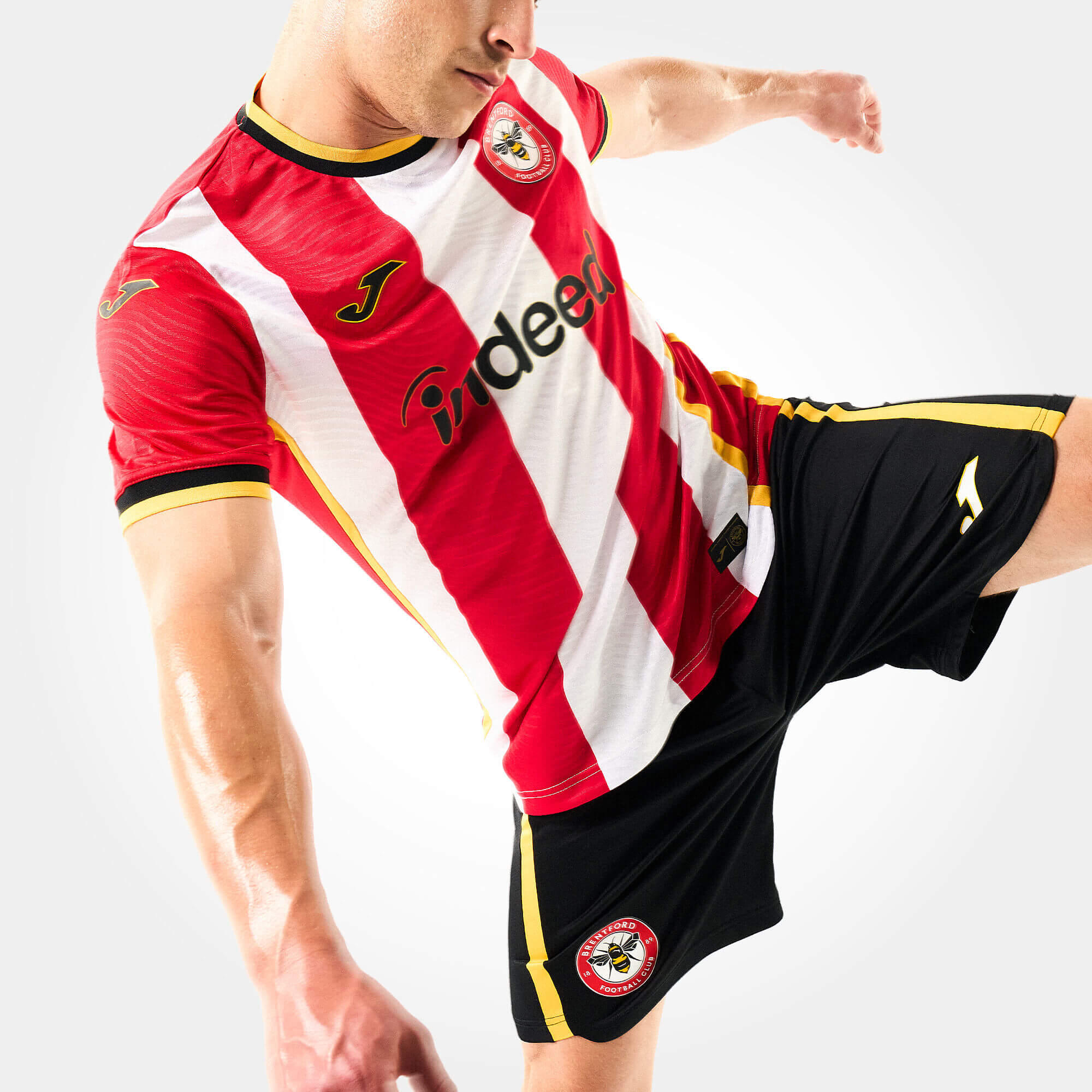 Joma 2026-27 Brentford Men's Authentic Home Soccer Jersey (Model - Front)