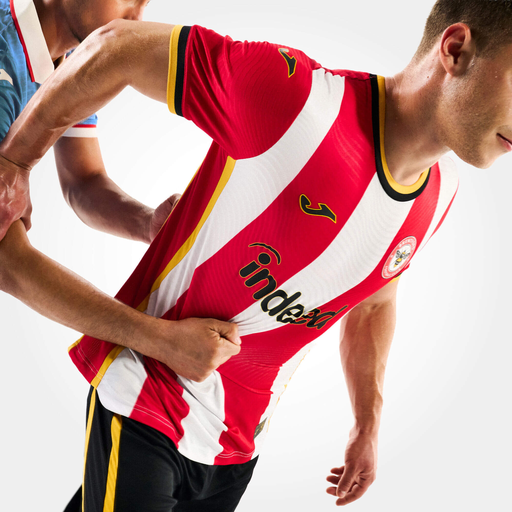 Joma 2026-27 Brentford Men's Authentic Home Soccer Jersey (Model - Side)