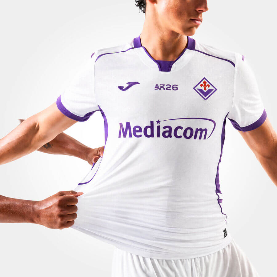 Joma 2026-27 Fiorentina Men's Authentic Away Soccer Jersey (Model - Front)