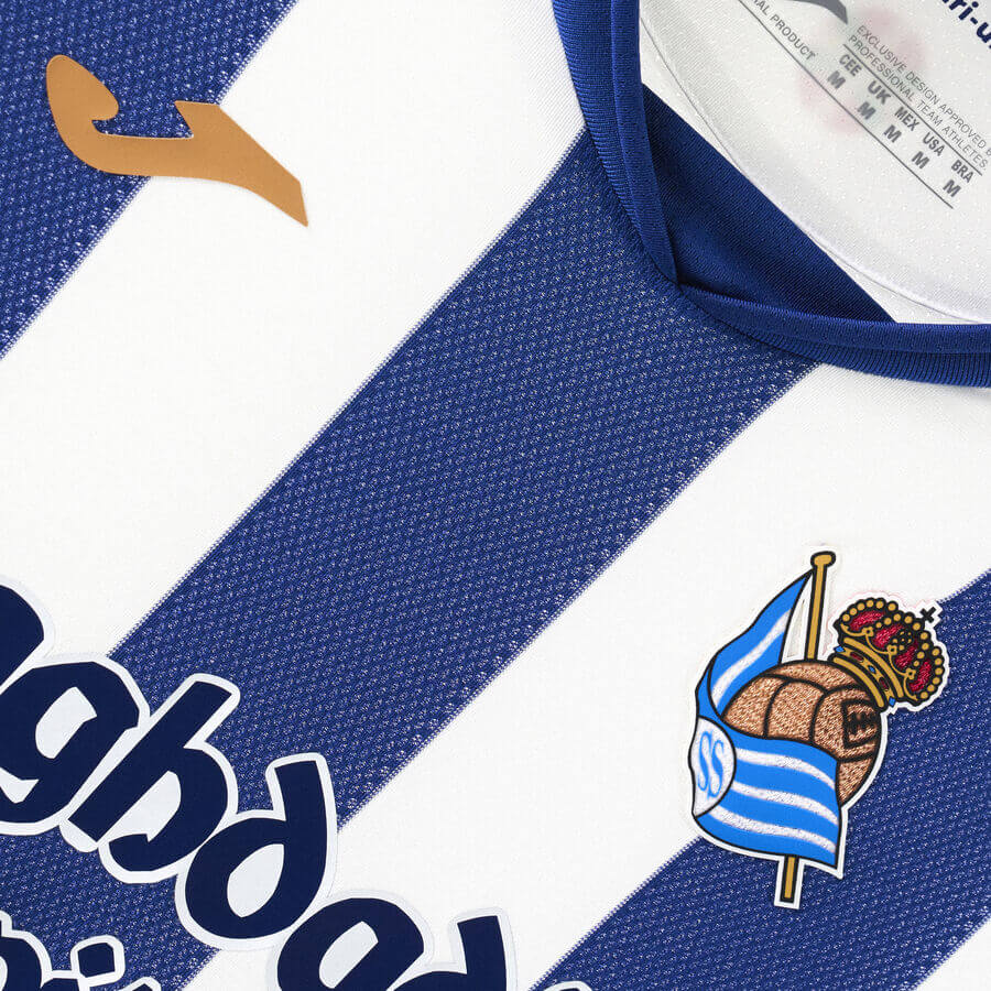 Joma 2026-27 Real Sociedad Men's Authentic Home Soccer Jersey (Detail 2)