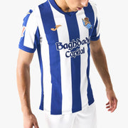 Joma 2026-27 Real Sociedad Men's Authentic Home Soccer Jersey (Model - Lateral Front)