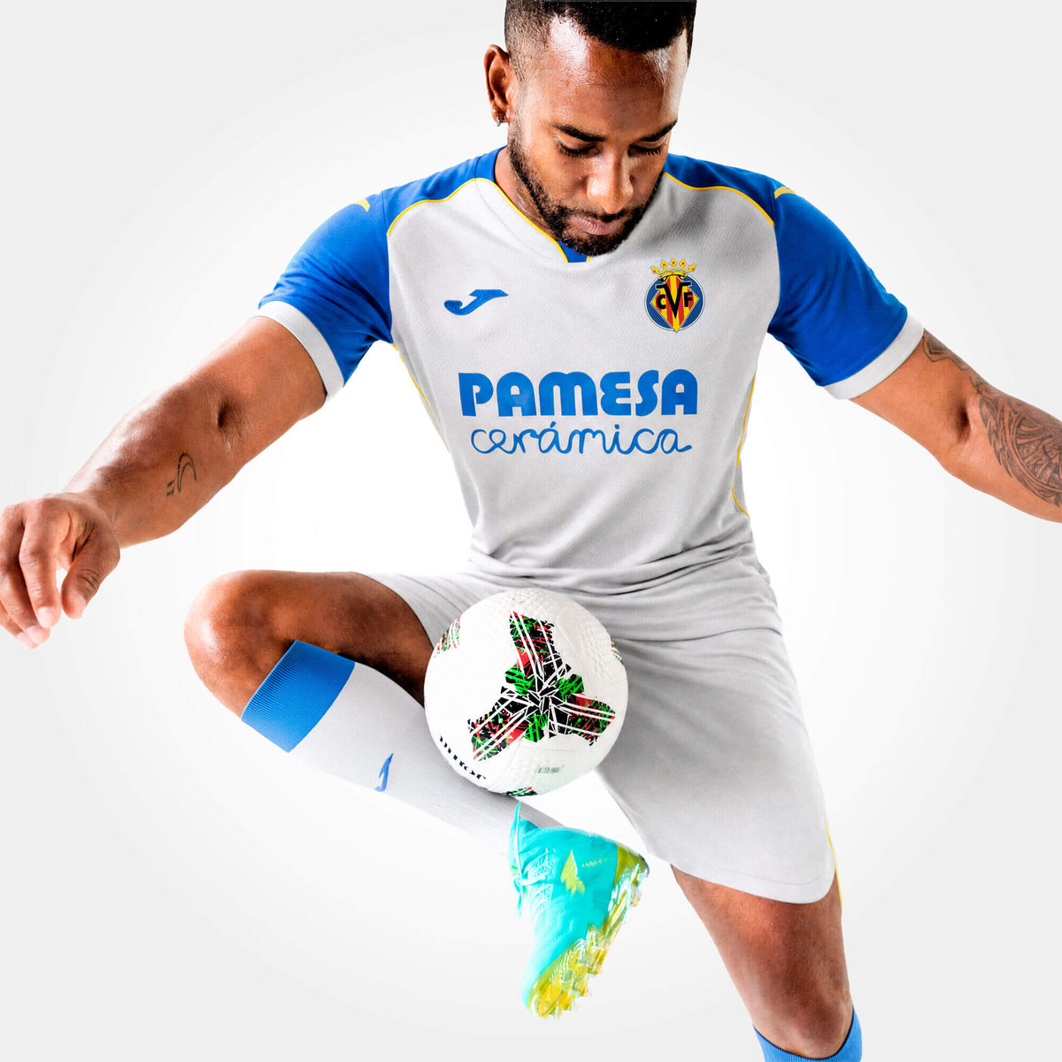 Joma 2026-27 Villareal Men's Authentic Away Soccer Jersey (Model - Front)