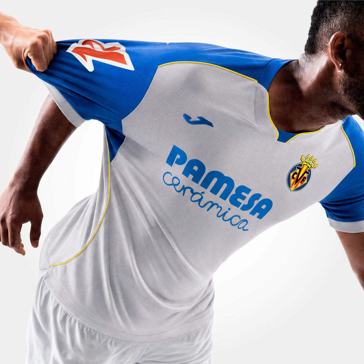 Joma 2026-27 Villareal Men's Authentic Away Soccer Jersey (Model - Side)