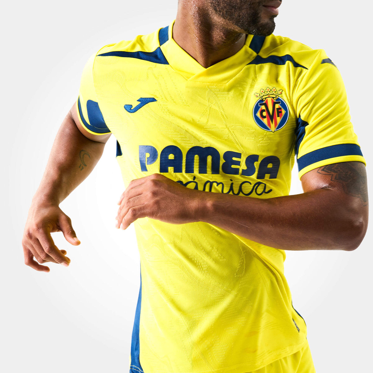 Joma 2026-27 Villareal Men's Authentic Home Soccer Jersey (Model - Front)