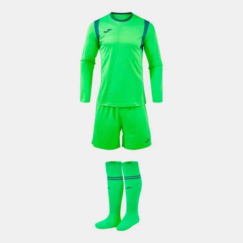 Joma Men's Zamora XI Goalkeeper Set Fluorescent Green (Front)