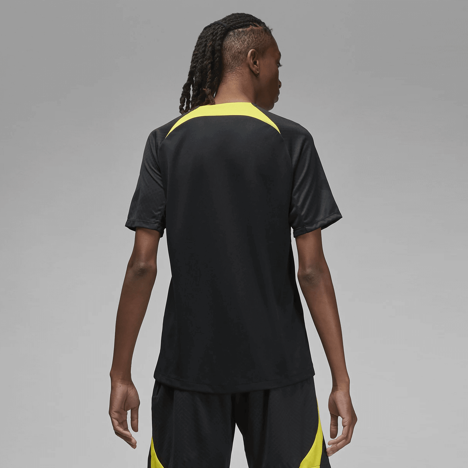 Jordan 2023-24 PSG Men's Strike Drit-Fit Knit Top (Model - Back)