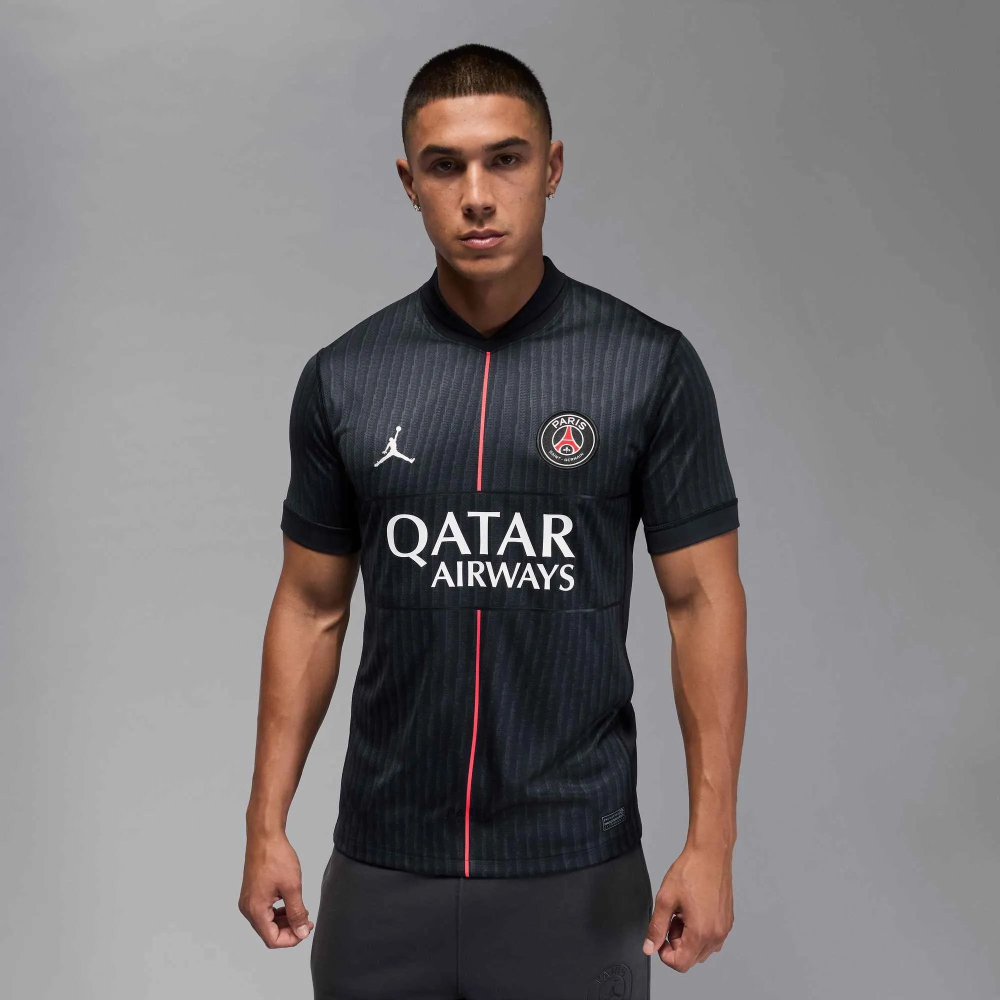 Jordan 2025-26 PSG Men's Stadium Fourth Soccer Jersey (Model - Front)