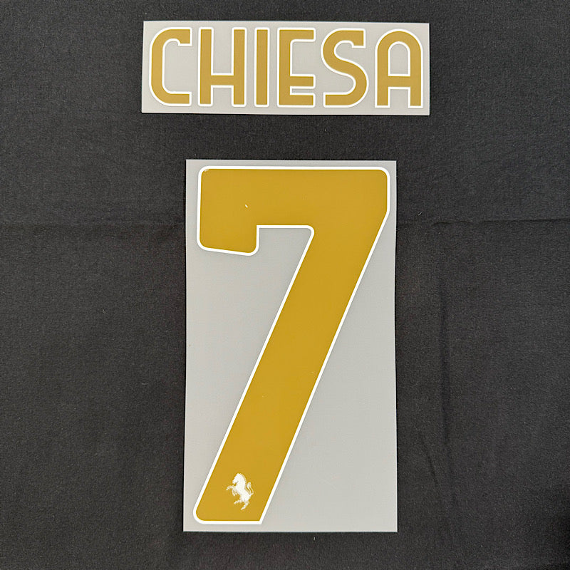 Juventus 2024/25 Third Chiesa #7 Official Jersey Name Set