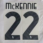 Juventus 2026/27 Away MCKENNIE #22 Official Name Set