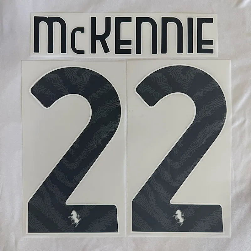 Juventus 2026/27 Away MCKENNIE #22 Official Name Set