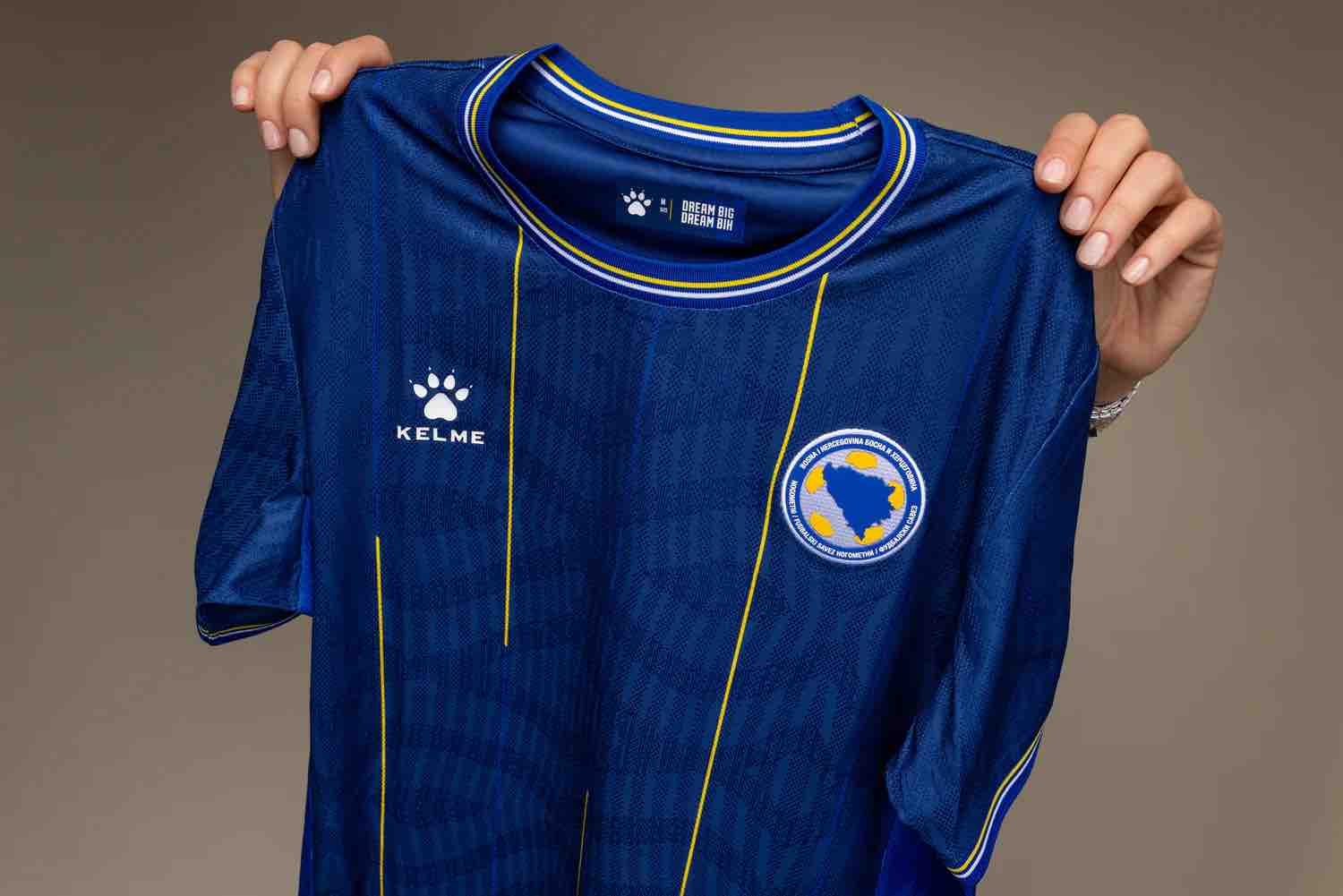 Kelme 2026 Bosnia and Herzegovina Men's Authentic Home Soccer Jersey (Detail 1)