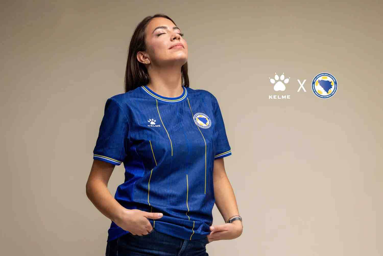 Kelme 2026 Bosnia and Herzegovina Men's Stadium Home Soccer Jersey (Promo)