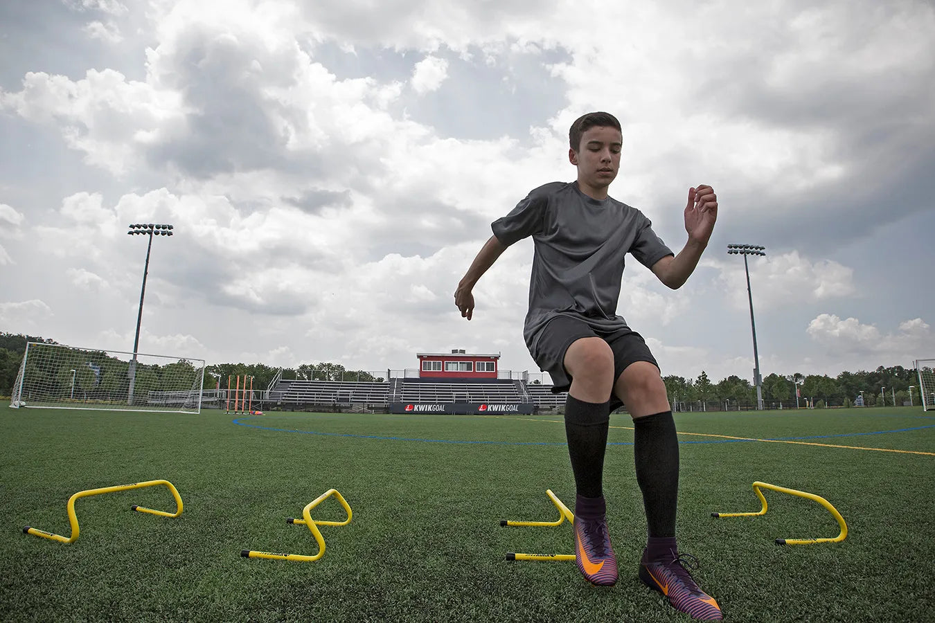 Kwik Goal 6" Hurdles Single (Yellow) (Model 1)