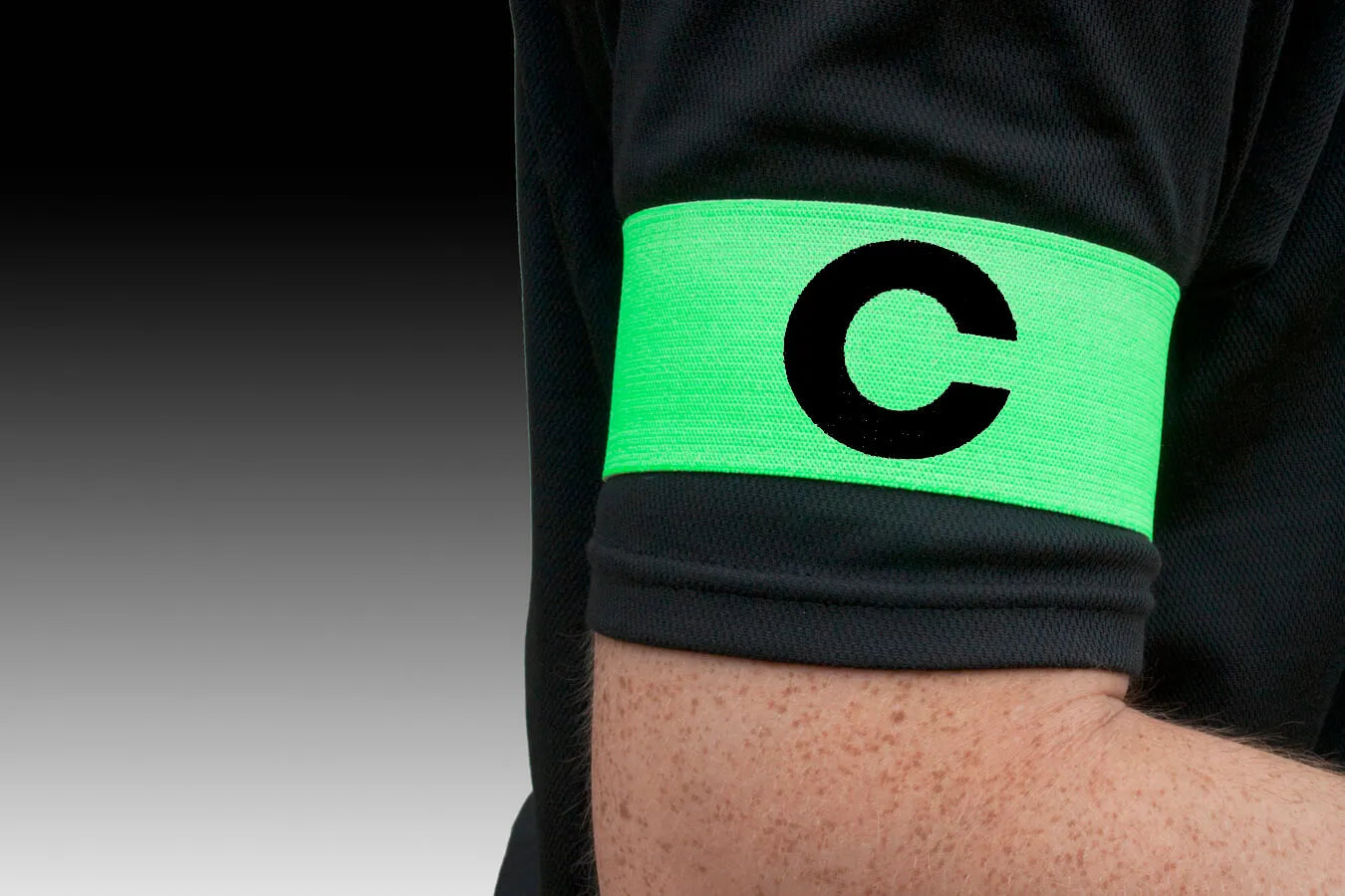Kwik Goal Captain "C" Arm Bands (Model - Hi-Vis Green)