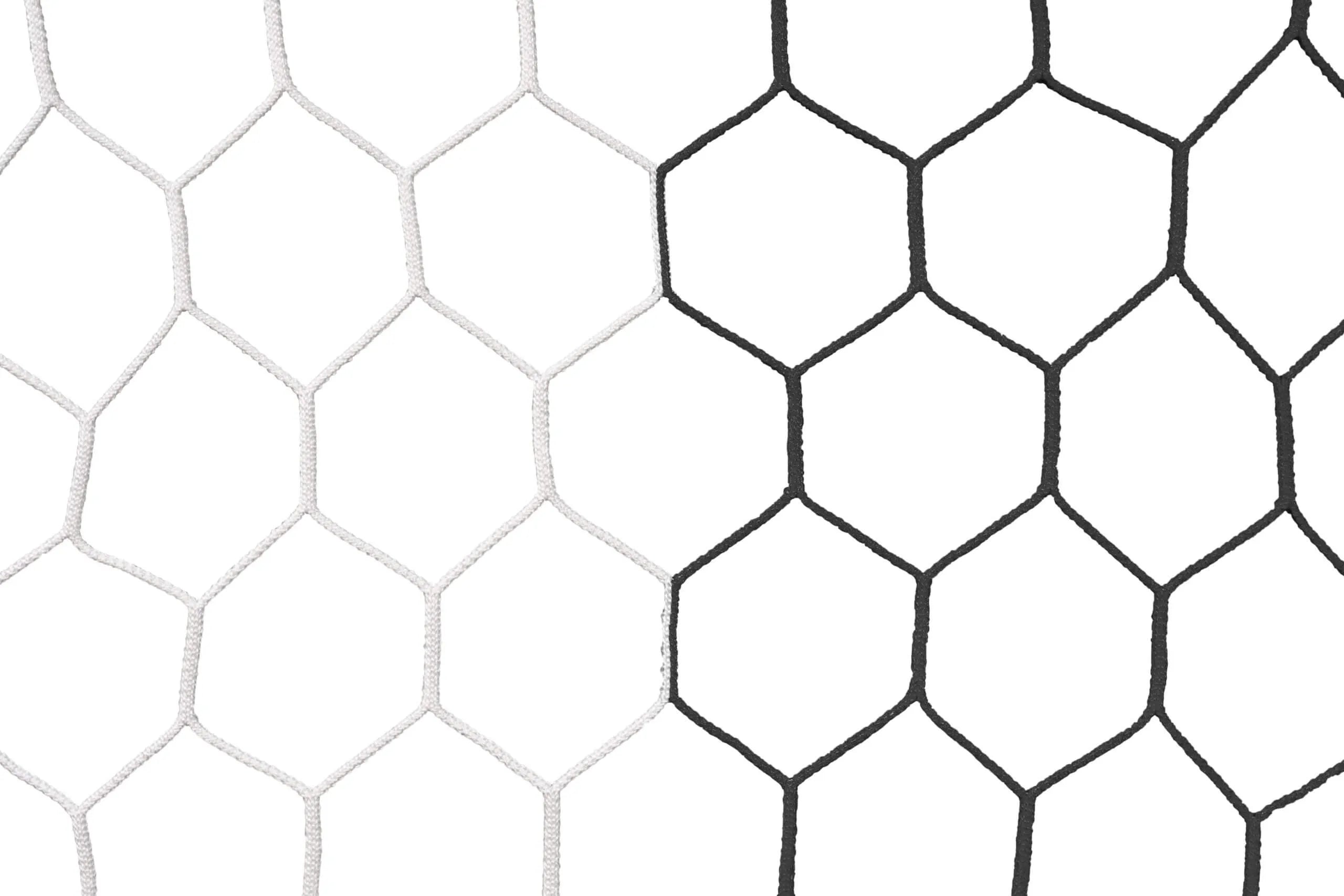 Kwik Goal Hex Tent Net 8Hx24Wx3Dx8.5B (White/Black)