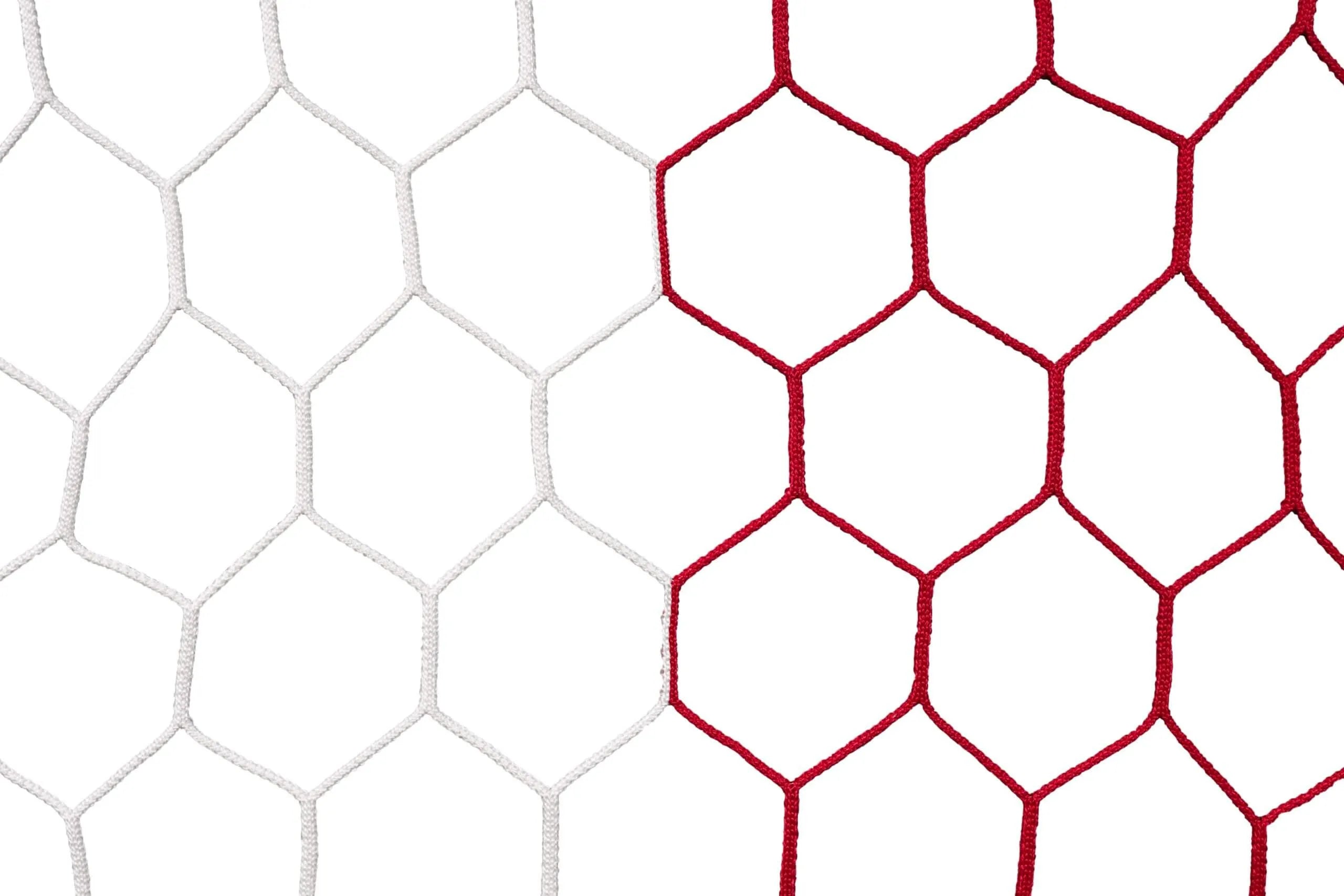 Kwik Goal Hex Tent Net 8Hx24Wx3Dx8.5B (White/Red)