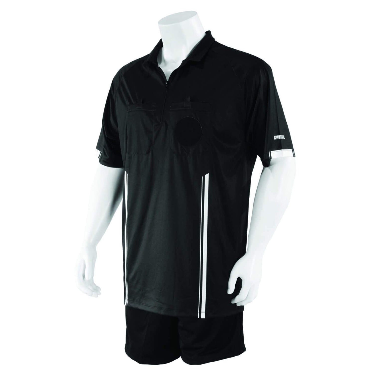 Kwik Goal Official Referee Jersey Black (Front)