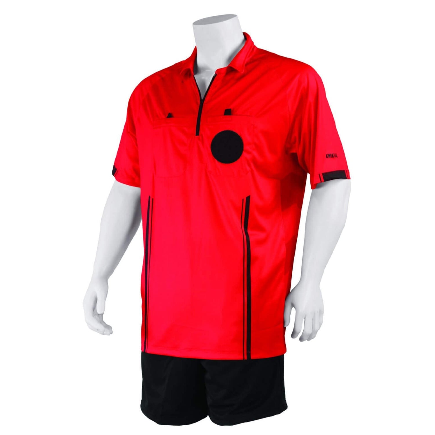 Kwik Goal Official Referee Jersey Red (Front)