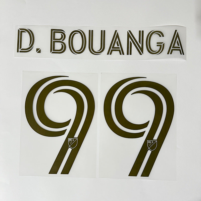 LAFC Away 2025- D. BOUANGA #99 Official Name Set