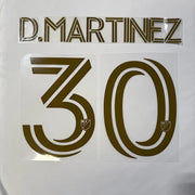 LAFC Away 2025- D. MARTINEZ #30 Official Name Set