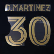 LAFC Home 2025- D. MARTINEZ #30 Official Name Set