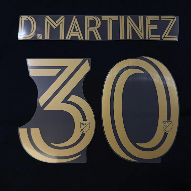 LAFC Home 2025- D. MARTINEZ #30 Official Name Set