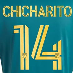 LA Galaxy 2023-25 Away Chicharito #14 Jersey Name Set