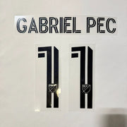 LA Galaxy 2024- Home Gabriel Pec #11 YOUTH Official Name Set