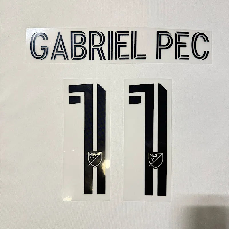 LA Galaxy 2024- Home Gabriel Pec #11 YOUTH Official Name Set