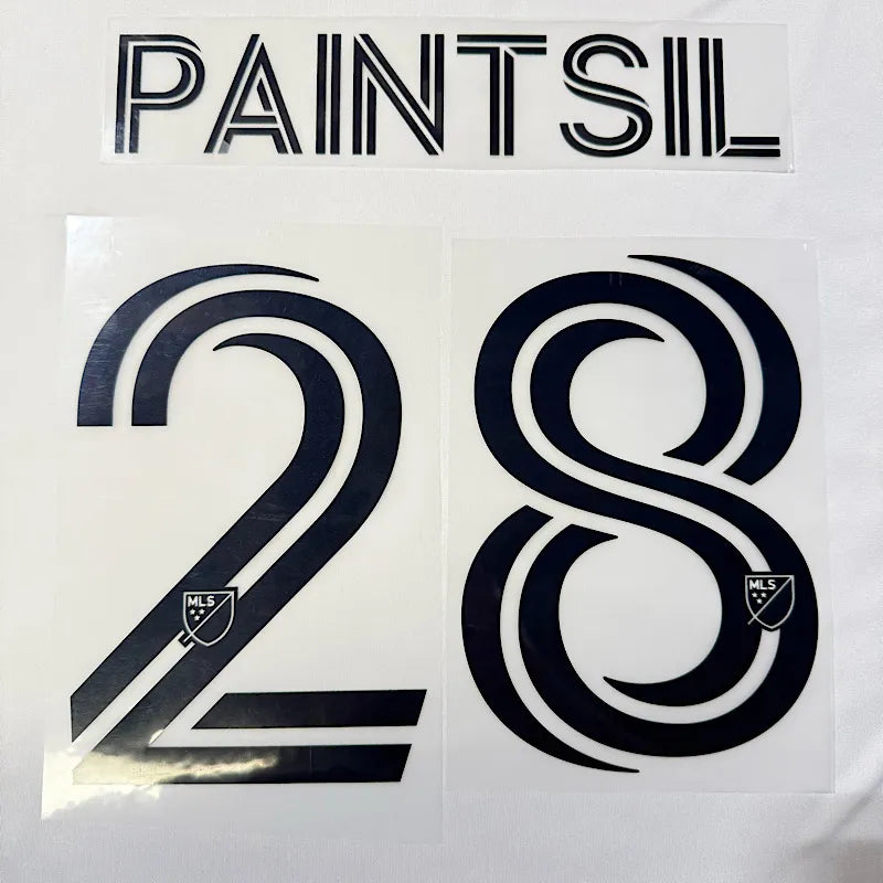 LA Galaxy 2025- Home PAINTSIL #28 Official Name Set