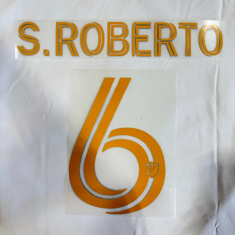 LA Galaxy 2026- Away S. ROBERTO #6 Official Name Set