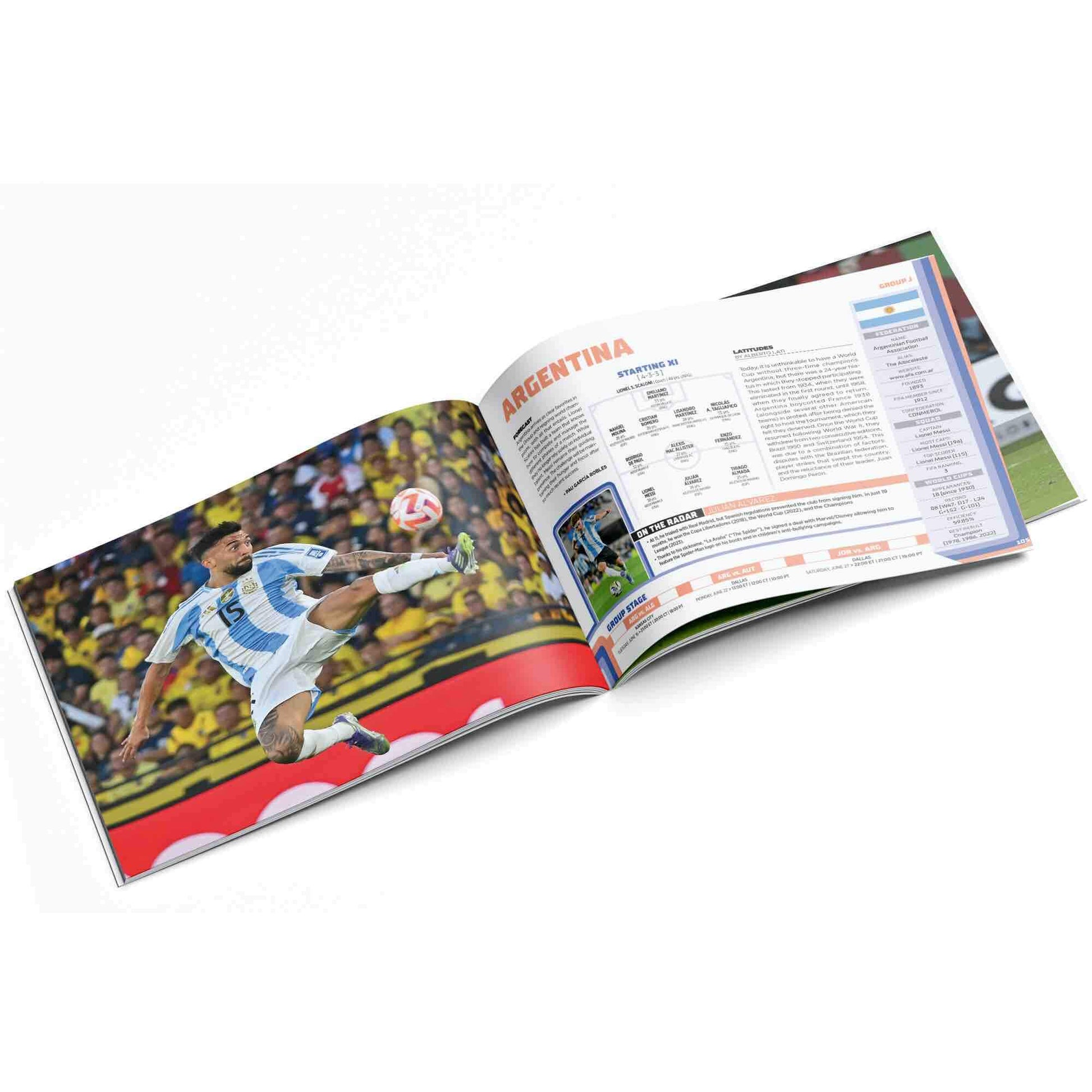 Leto 2026 FIFA World Cup Official Program (Argentina Page)