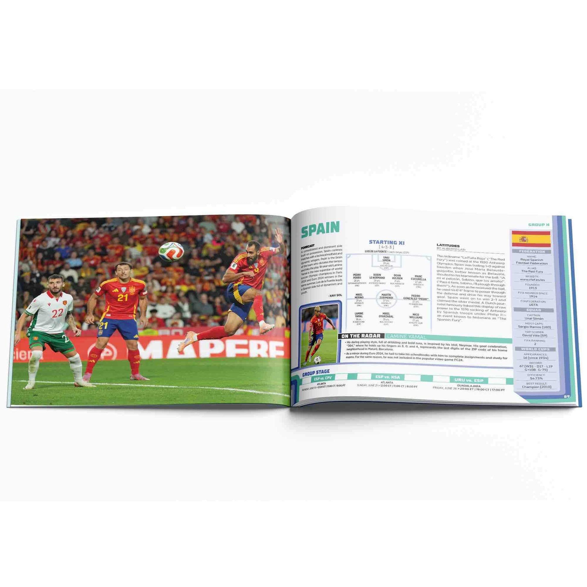 Leto 2026 FIFA World Cup Official Program (Spain Page)