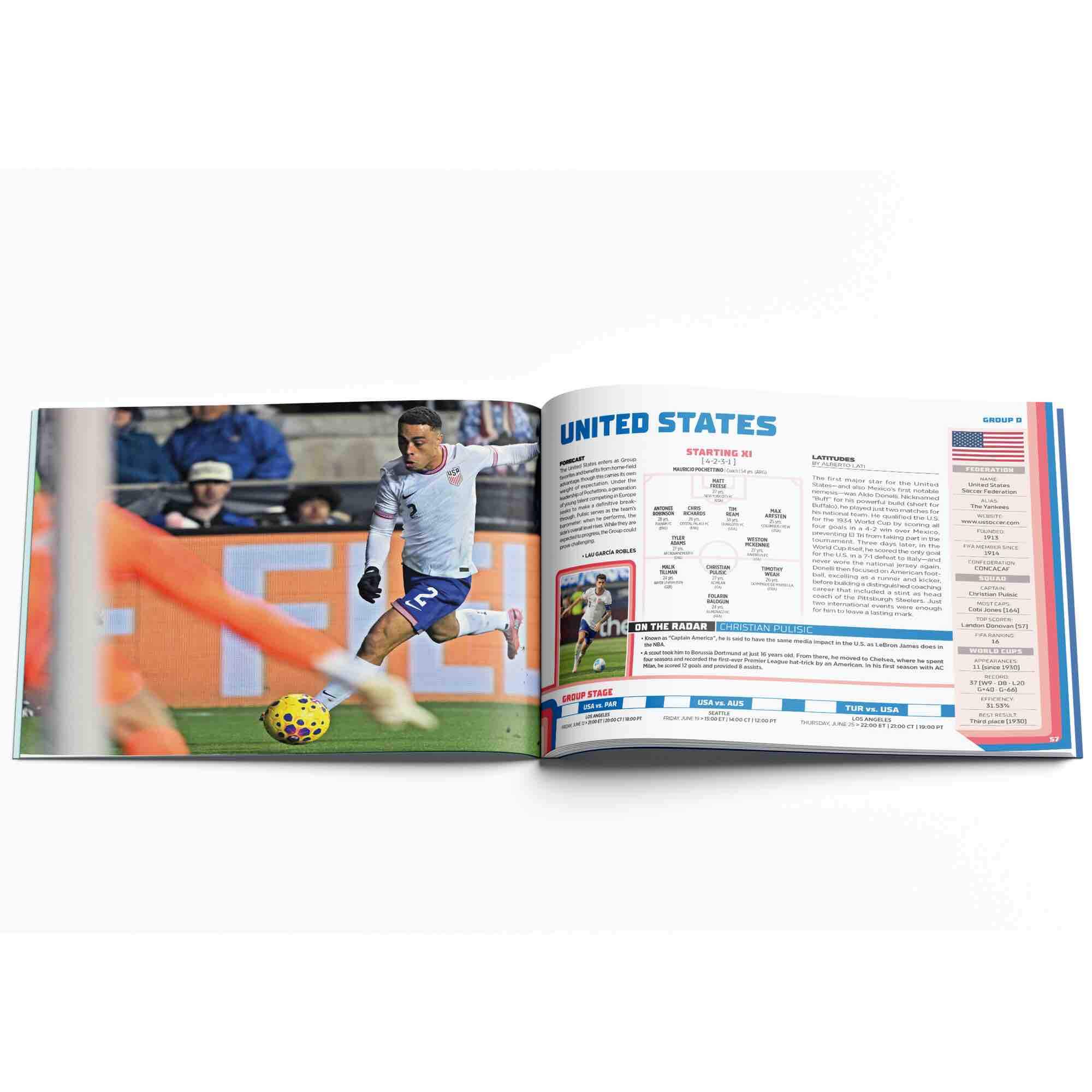 Leto 2026 FIFA World Cup Official Program (USA Page)