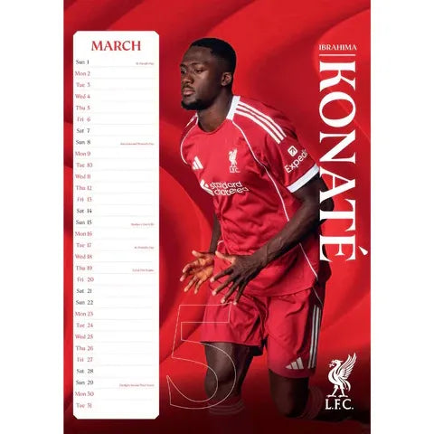 Liverpool 2026 Official Calendar