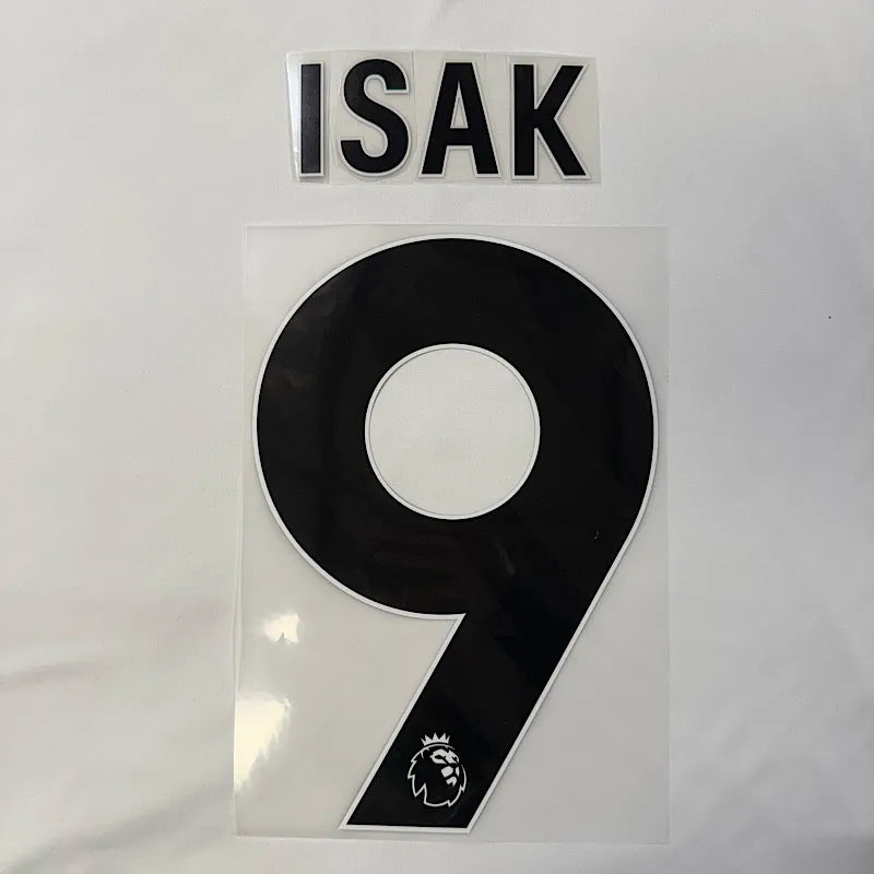 Liverpool 2025-Away ISAK #9 Official Name Set-Black