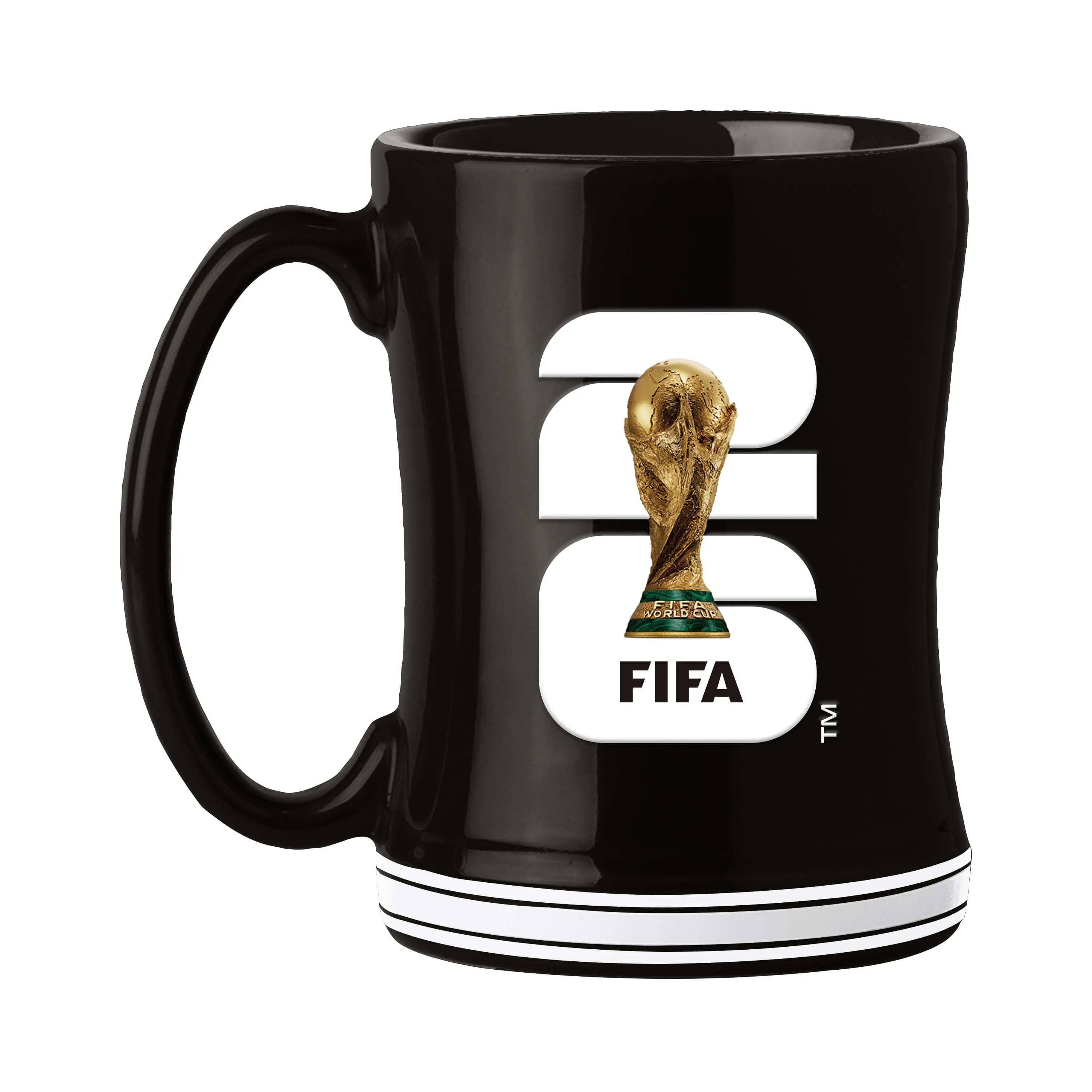 Logo Brands 2026 FIFA World Cup 14oz Black Relief Mug (Front)