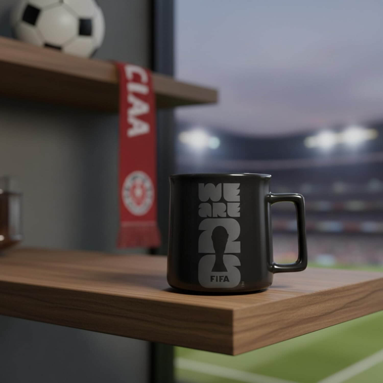 Logo Brands 2026 FIFA World Cup 16oz _We Are 26_ Ceramic Mug Black (Model 1)