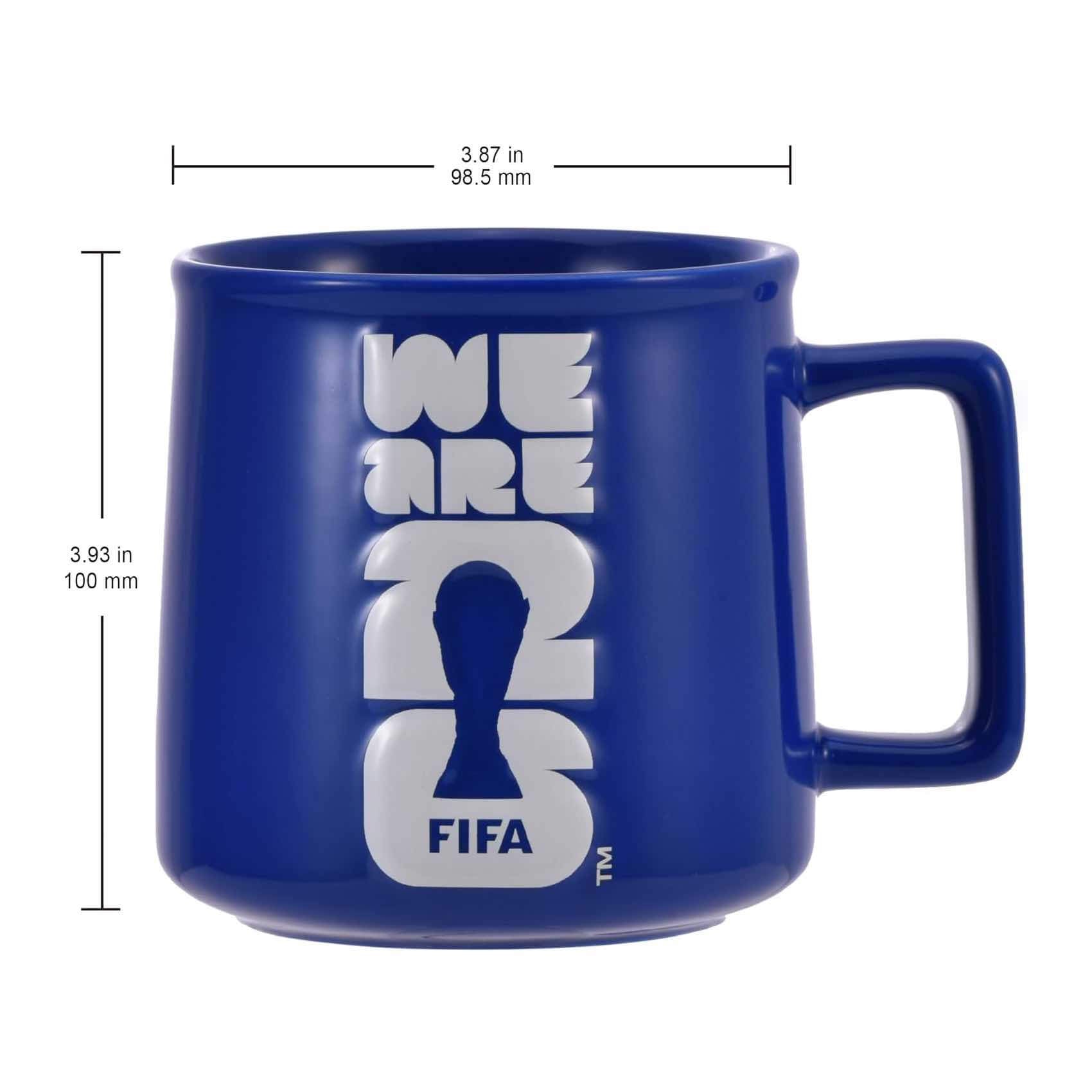 Logo Brands 2026 FIFA World Cup 16oz "We Are 26" Ceramic Mug (Dimensions)