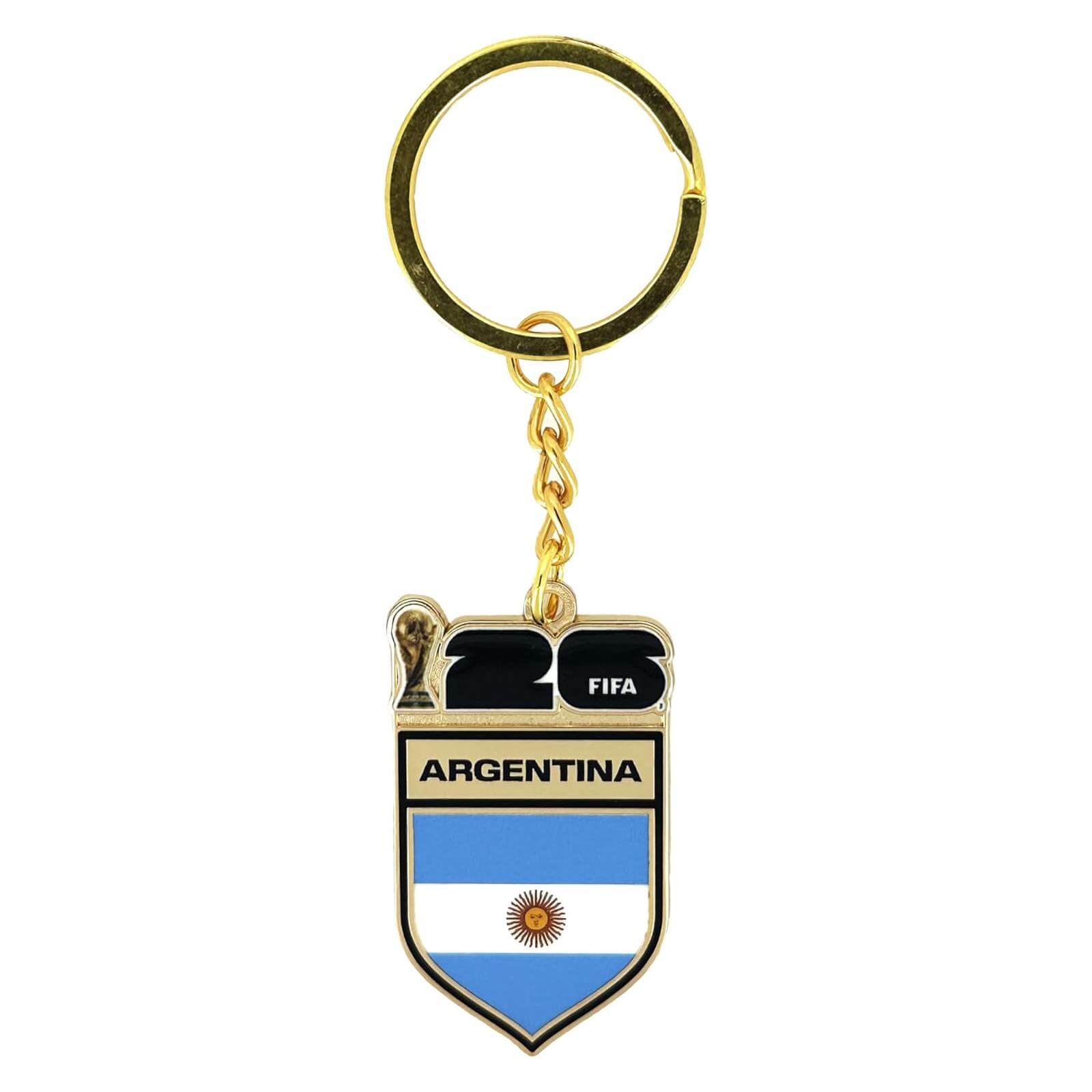 Logo Brands 2026 FIFA World Cup Argentina Flag Keychain (Front)