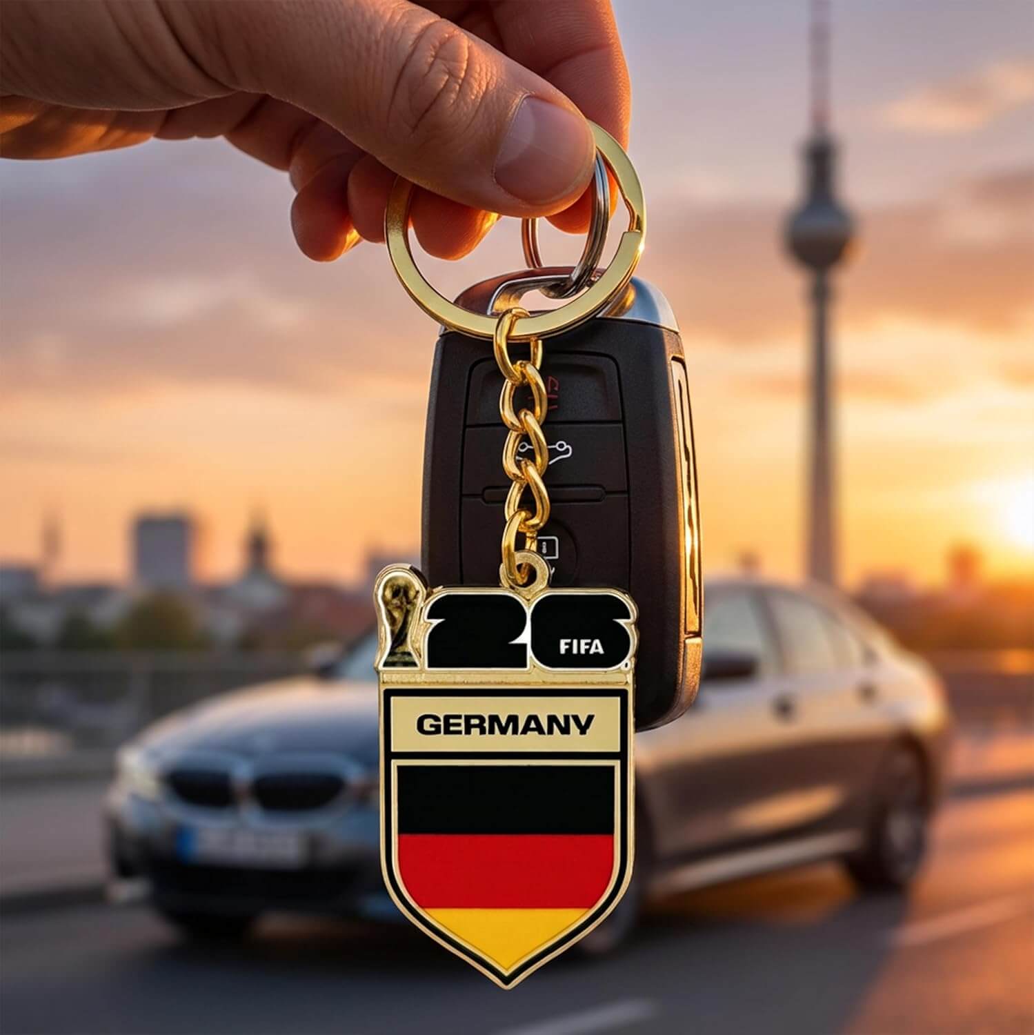 Logo Brands 2026 FIFA World Cup Germany Flag Keychain (Model)