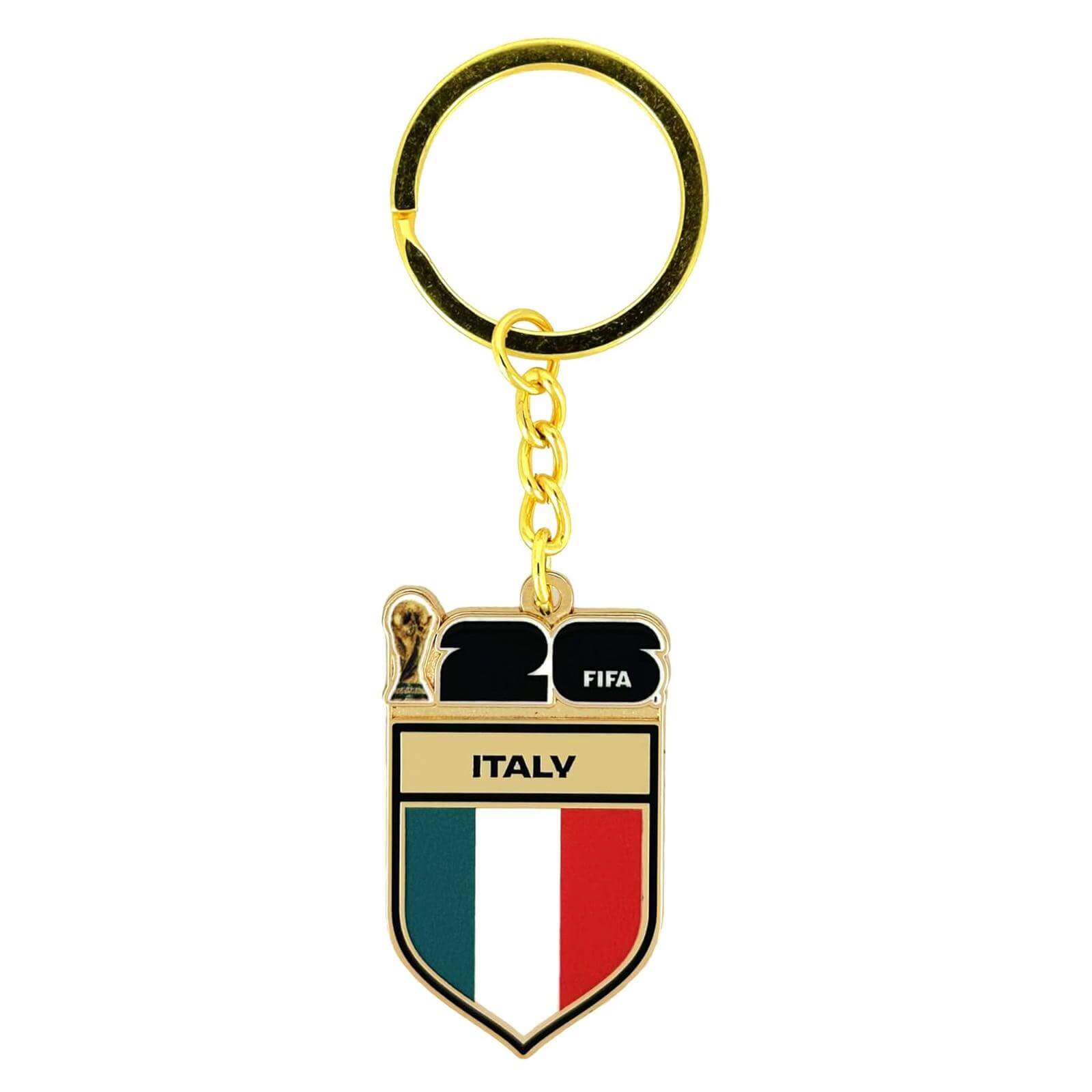 Logo Brands 2026 FIFA World Cup Italy Flag Keychain (Front)
