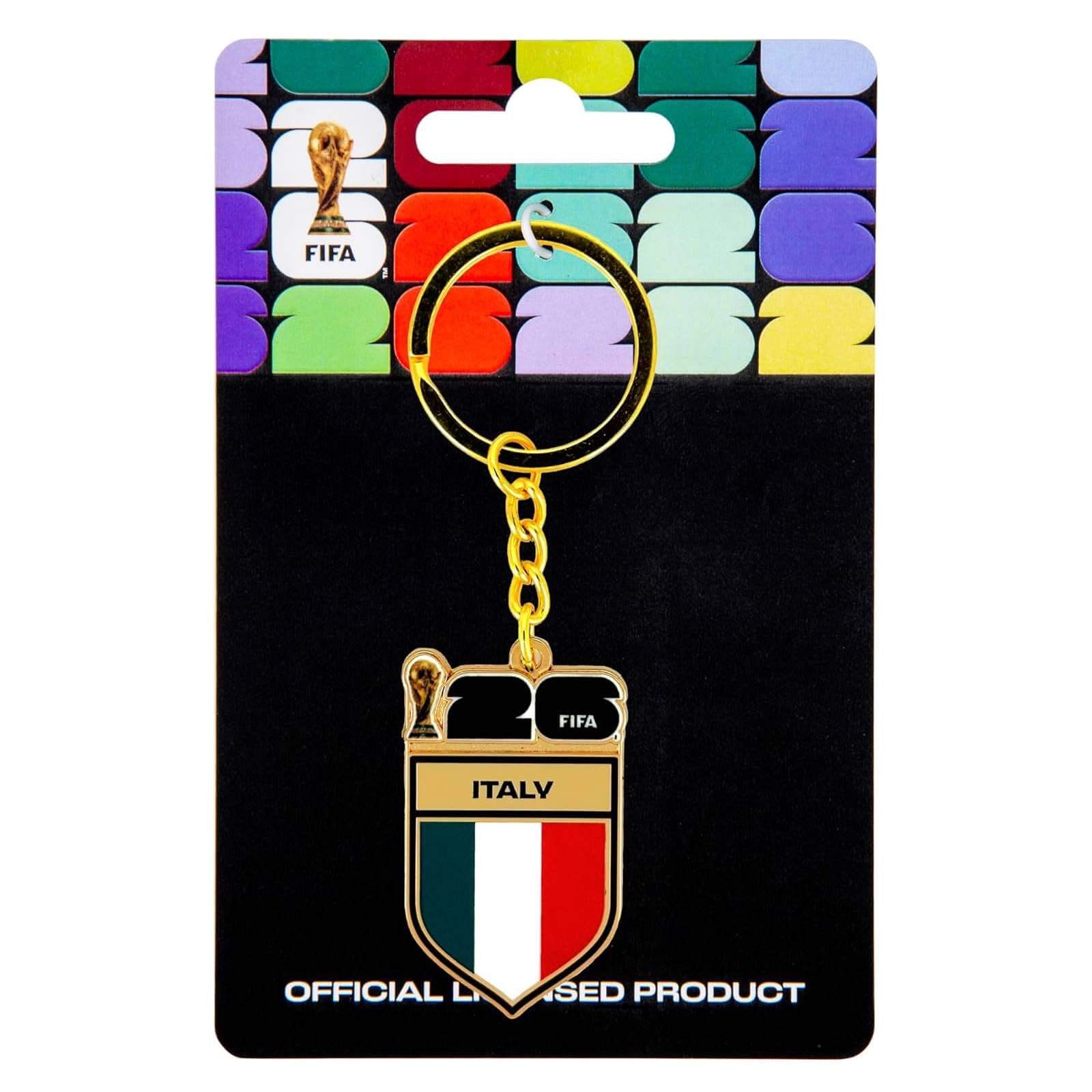 Logo Brands 2026 FIFA World Cup Italy Flag Keychain (Package - Front)